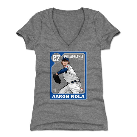 Aaron Nola Women's V-Neck T-Shirt | 500 LEVEL