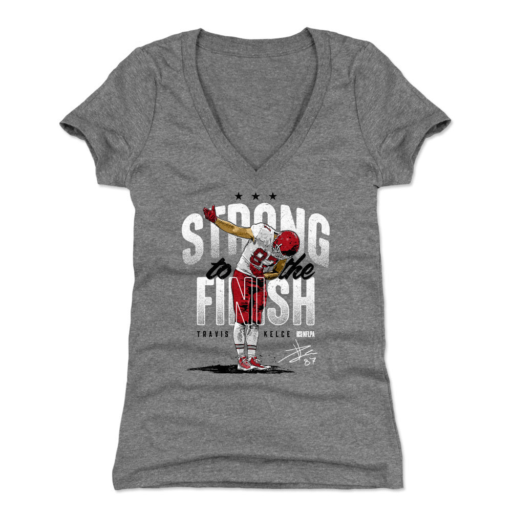 Travis Kelce Women's V-Neck T-Shirt | 500 LEVEL