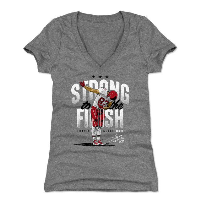Travis Kelce Women's V-Neck T-Shirt | 500 LEVEL