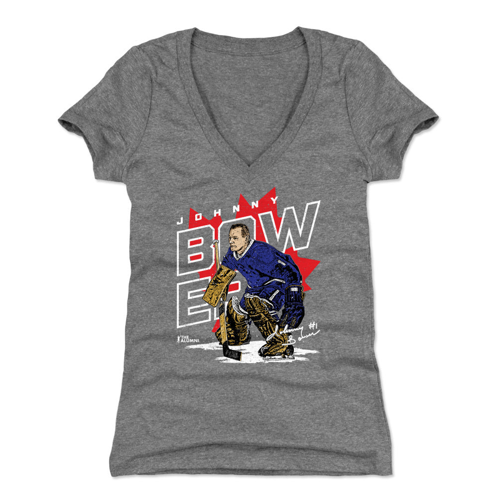 Johnny Bower Women&#39;s V-Neck T-Shirt | 500 LEVEL