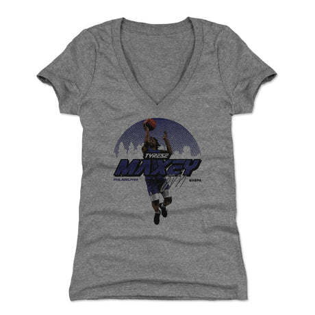 Tyrese Maxey Women's V-Neck T-Shirt | 500 LEVEL