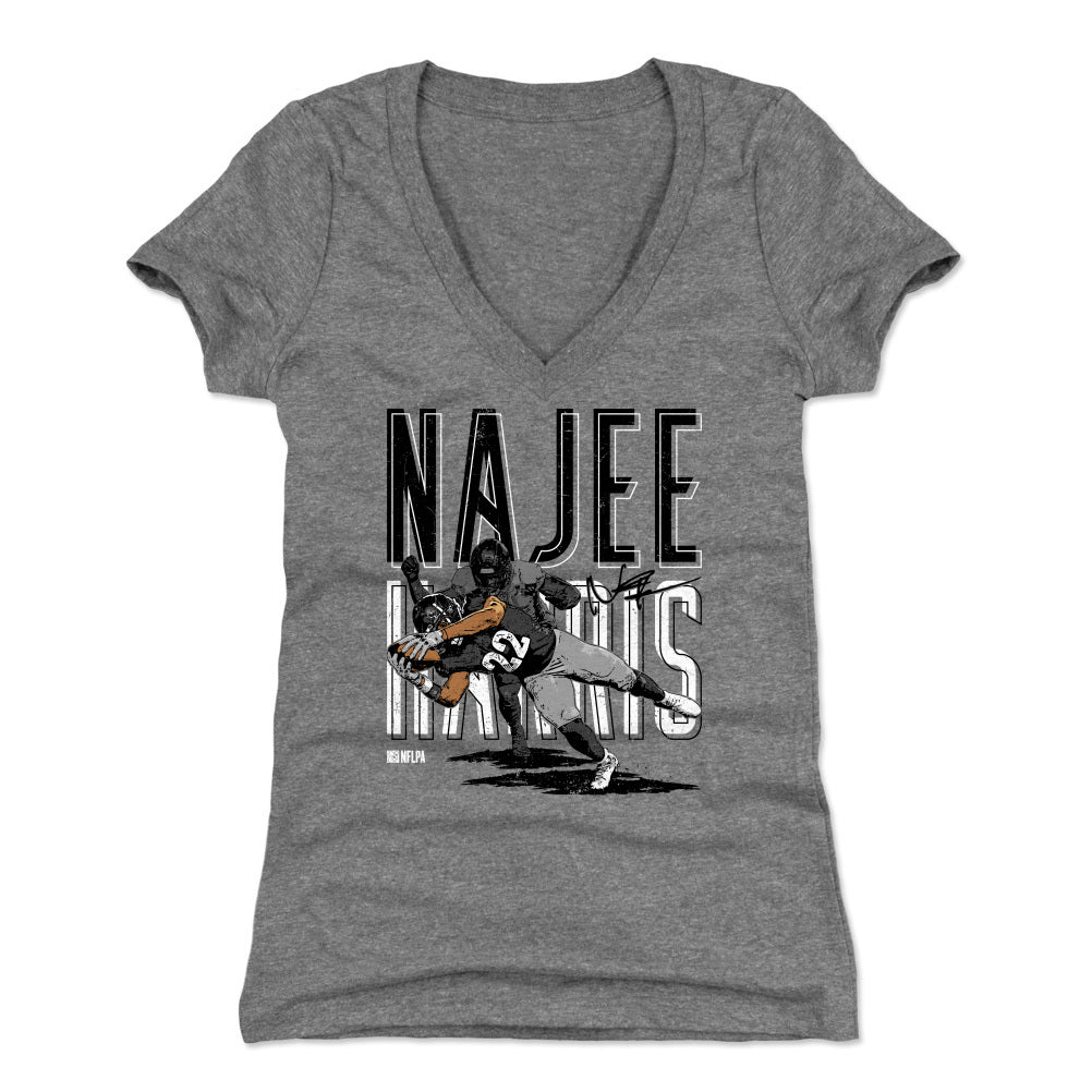 Najee Harris Women&#39;s V-Neck T-Shirt | 500 LEVEL