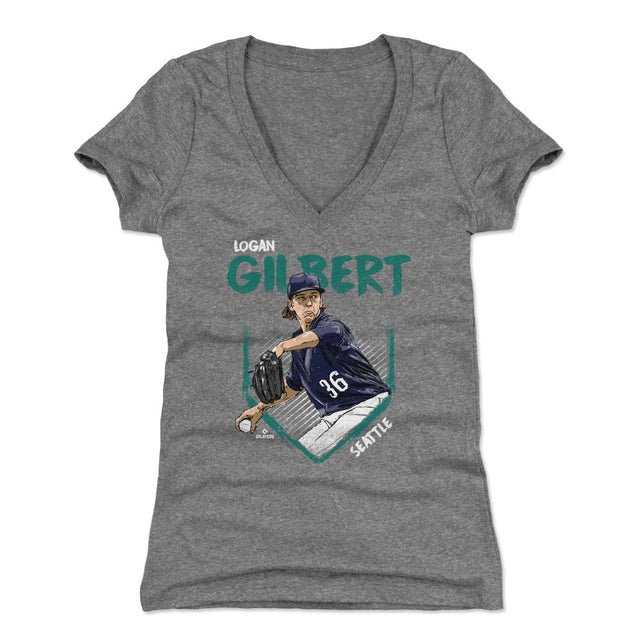 Logan Gilbert Women's V-Neck T-Shirt | 500 LEVEL