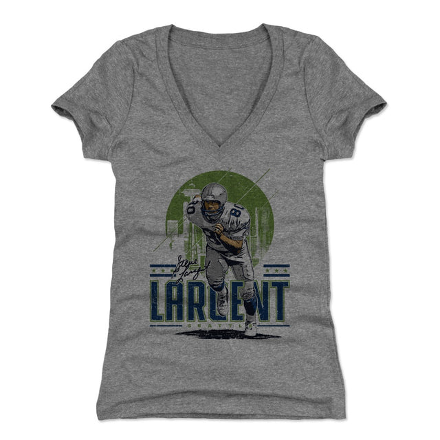 Steve Largent Women's V-Neck T-Shirt | 500 LEVEL