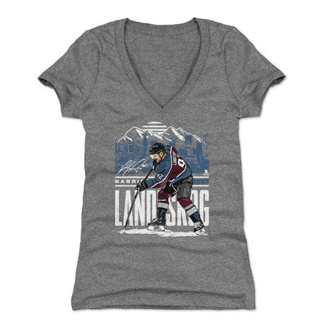 Gabriel Landeskog Women's V-Neck T-Shirt | 500 LEVEL