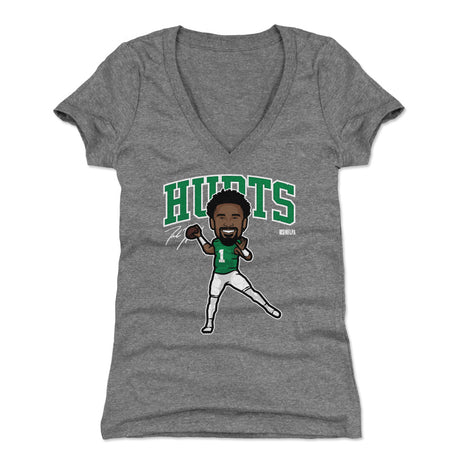 Jalen Hurts Women's V-Neck T-Shirt | 500 LEVEL