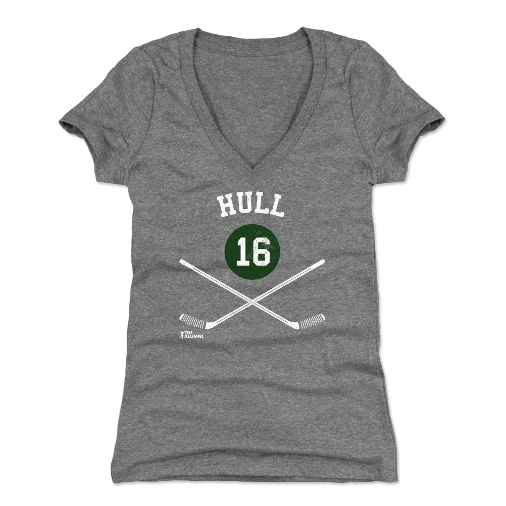 Brett Hull Women's V-Neck T-Shirt | 500 LEVEL