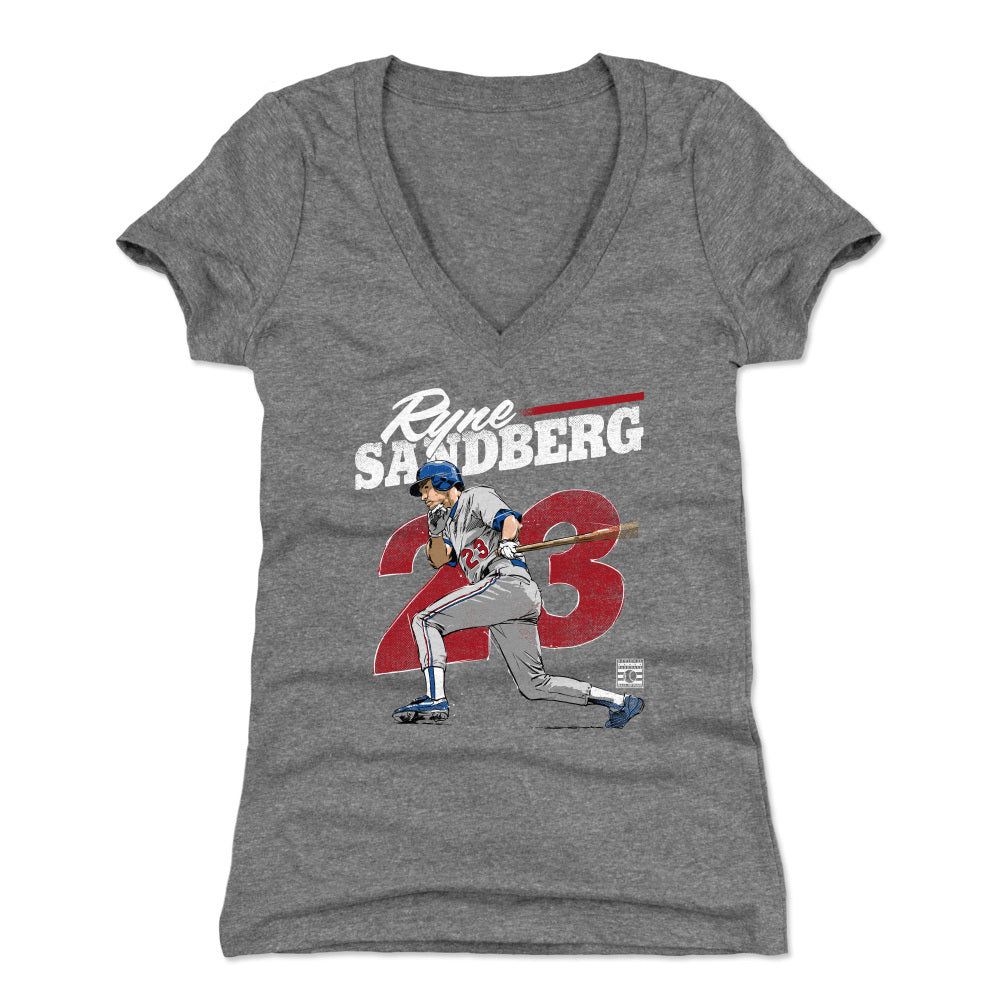 Ryne Sandberg Women's V-Neck T-Shirt | 500 LEVEL