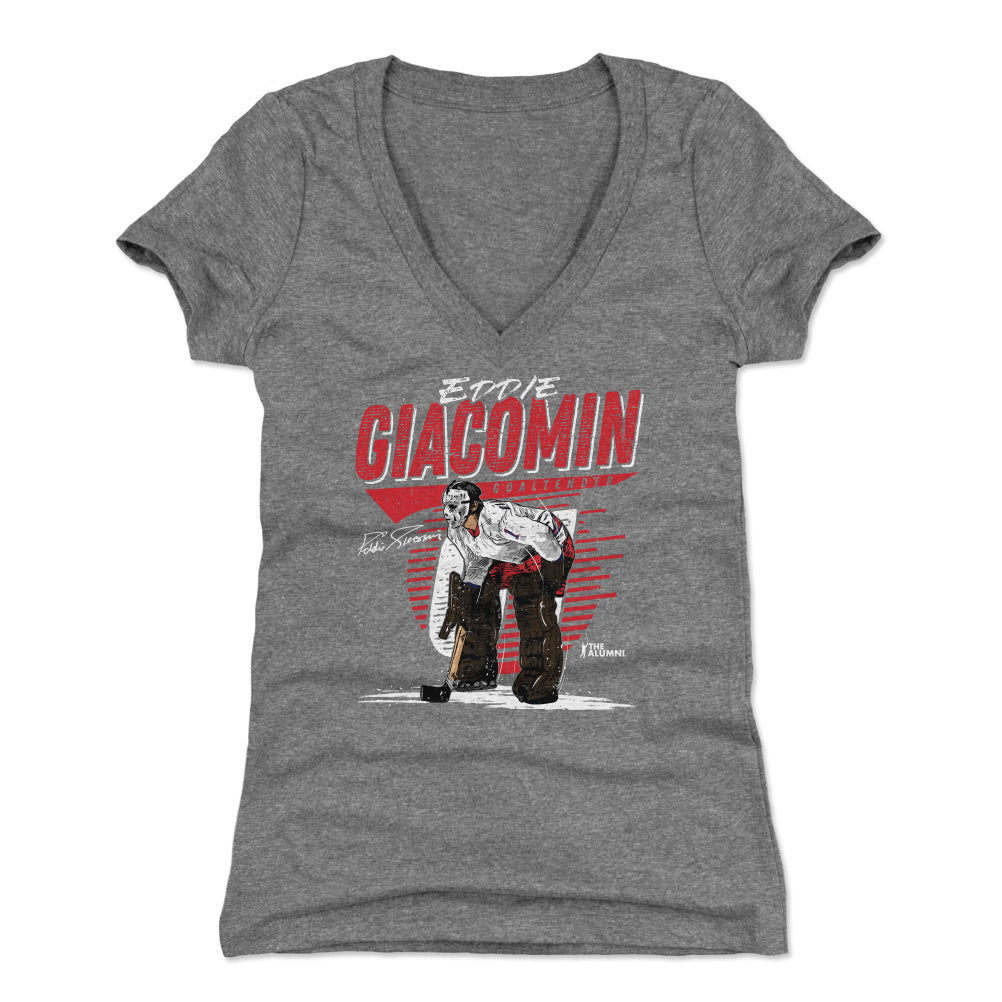 Eddie Giacomin Women's V-Neck T-Shirt | 500 LEVEL