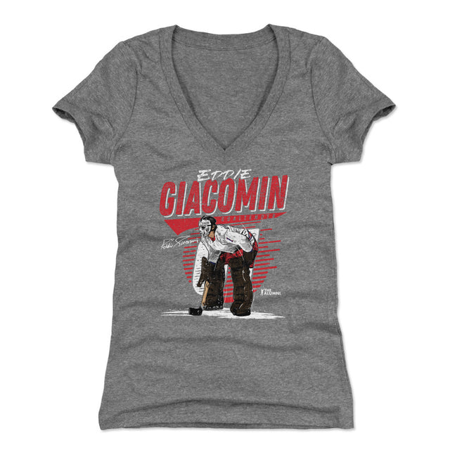 Eddie Giacomin Women's V-Neck T-Shirt | 500 LEVEL