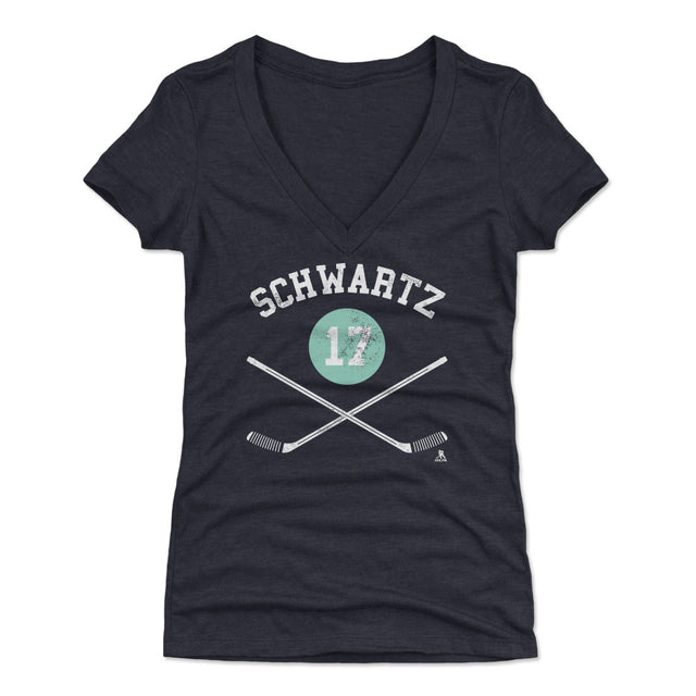 Jaden Schwartz Women's V-Neck T-Shirt | 500 LEVEL