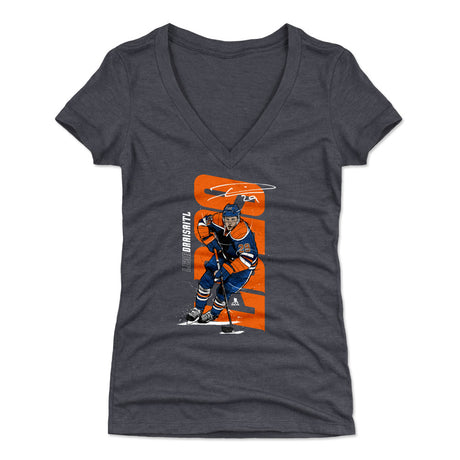Leon Draisaitl Women's V-Neck T-Shirt | 500 LEVEL
