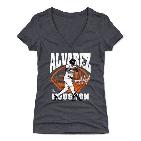 Yordan Alvarez Women's V-Neck T-Shirt | 500 LEVEL