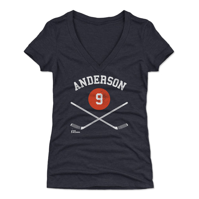 Glenn Anderson Women's V-Neck T-Shirt | 500 LEVEL