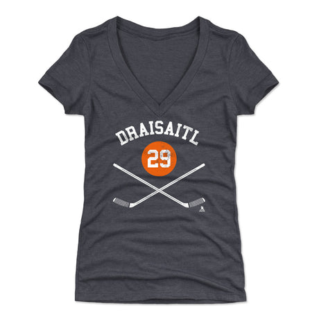 Leon Draisaitl Women's V-Neck T-Shirt | 500 LEVEL