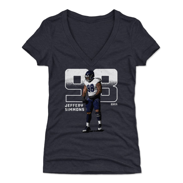 Jeffery Simmons Women's V-Neck T-Shirt | 500 LEVEL