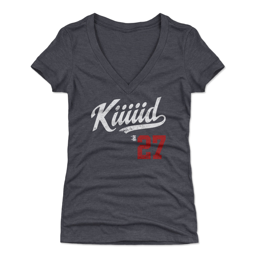 Mike Trout Women's V-Neck T-Shirt | 500 LEVEL