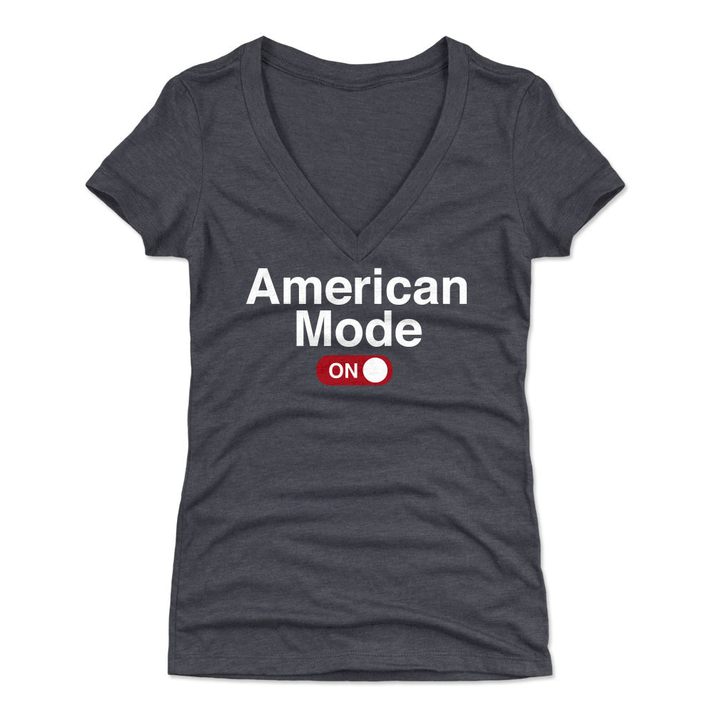 Funny USA Women's V-Neck T-Shirt | 500 LEVEL