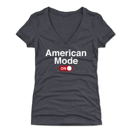 Funny USA Women's V-Neck T-Shirt | 500 LEVEL