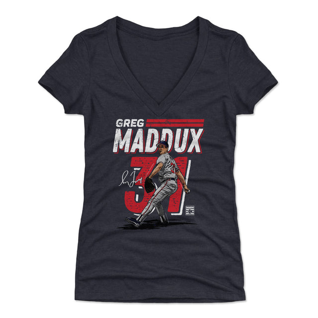 Greg Maddux Women's V-Neck T-Shirt | 500 LEVEL