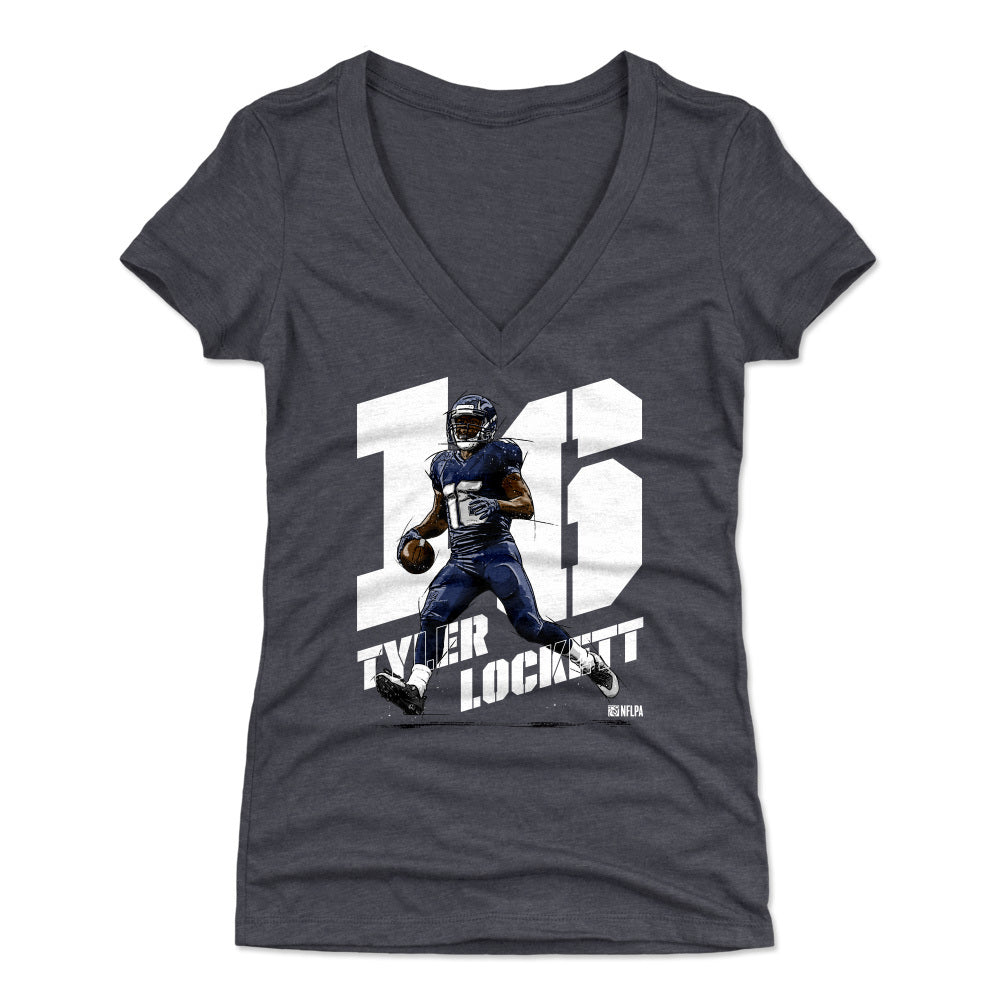 Tyler Lockett Women&#39;s V-Neck T-Shirt | 500 LEVEL