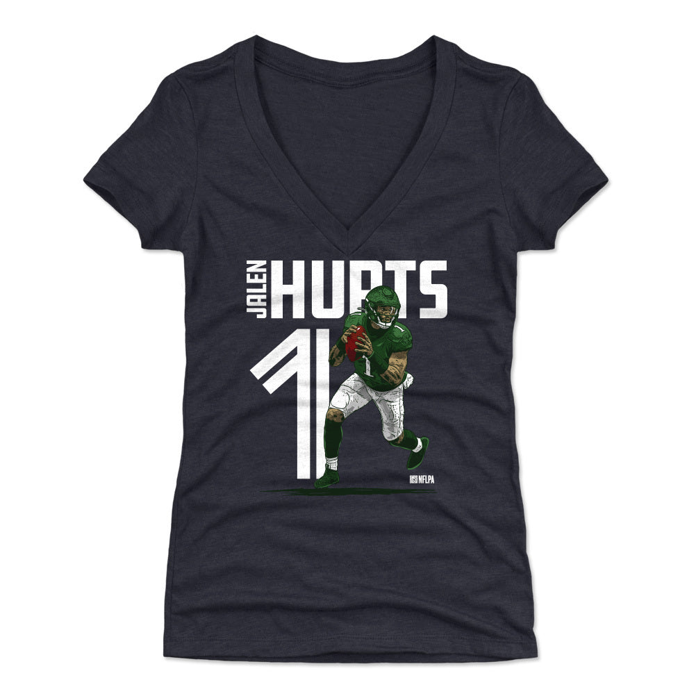 Jalen Hurts Women's V-Neck T-Shirt | 500 LEVEL