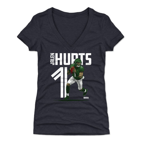 Jalen Hurts Women's V-Neck T-Shirt | 500 LEVEL