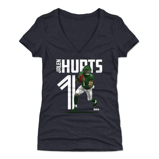Jalen Hurts Women's V-Neck T-Shirt | 500 LEVEL