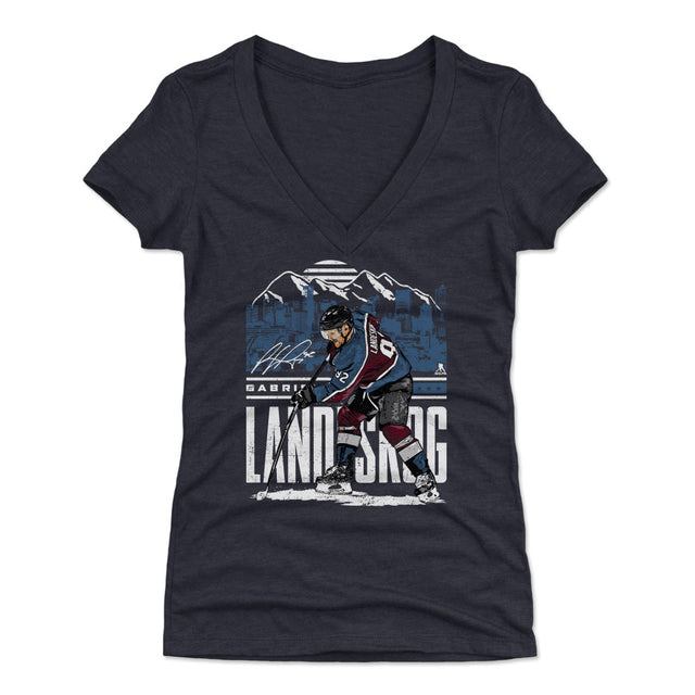 Gabriel Landeskog Women's V-Neck T-Shirt | 500 LEVEL