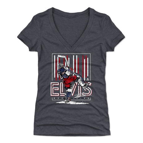 Elvis Merzlikins Women's V-Neck T-Shirt | 500 LEVEL