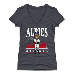 Ozzie Albies Women's V-Neck T-Shirt | 500 LEVEL