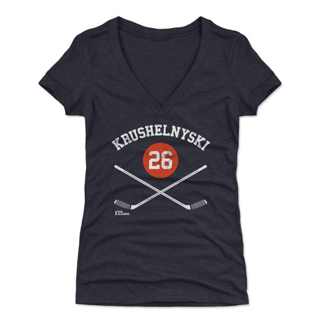 Mike Krushelnyski Women's V-Neck T-Shirt | 500 LEVEL