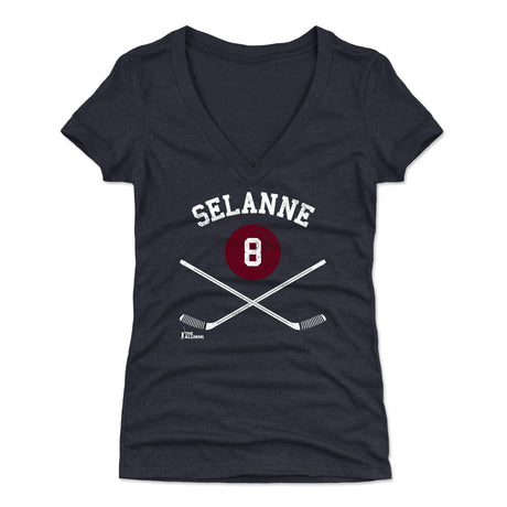 Teemu Selanne Women's V-Neck T-Shirt | 500 LEVEL