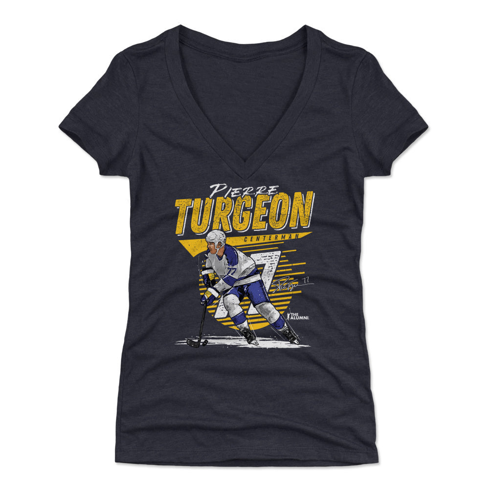 Pierre Turgeon Women's V-Neck T-Shirt | 500 LEVEL