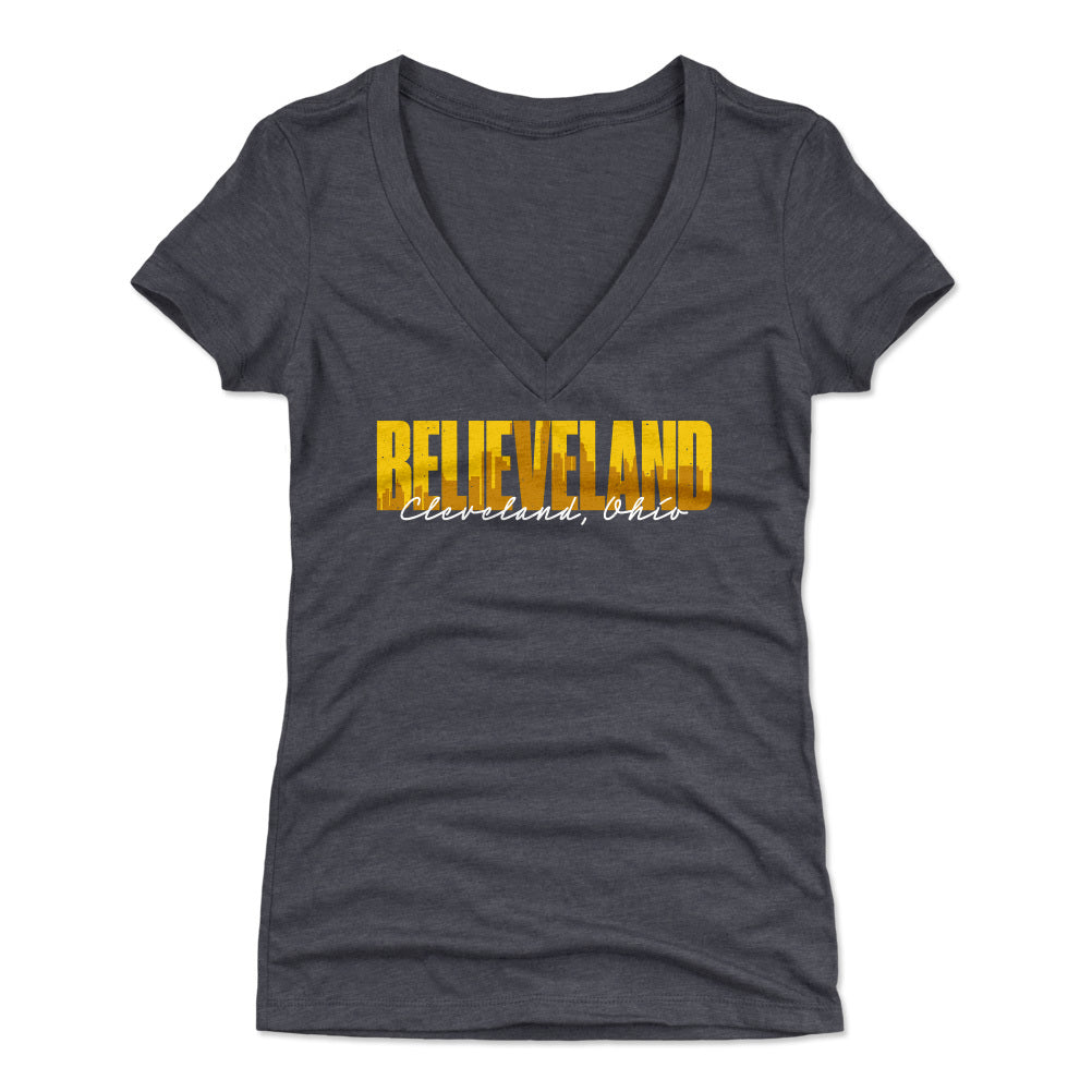 Cleveland Women's V-Neck T-Shirt | 500 LEVEL
