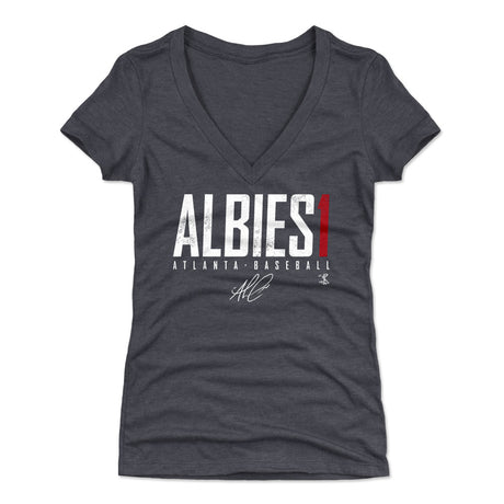Ozzie Albies Women's V-Neck T-Shirt | 500 LEVEL