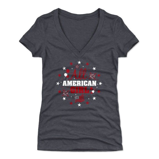 USA Women's V-Neck T-Shirt | 500 LEVEL