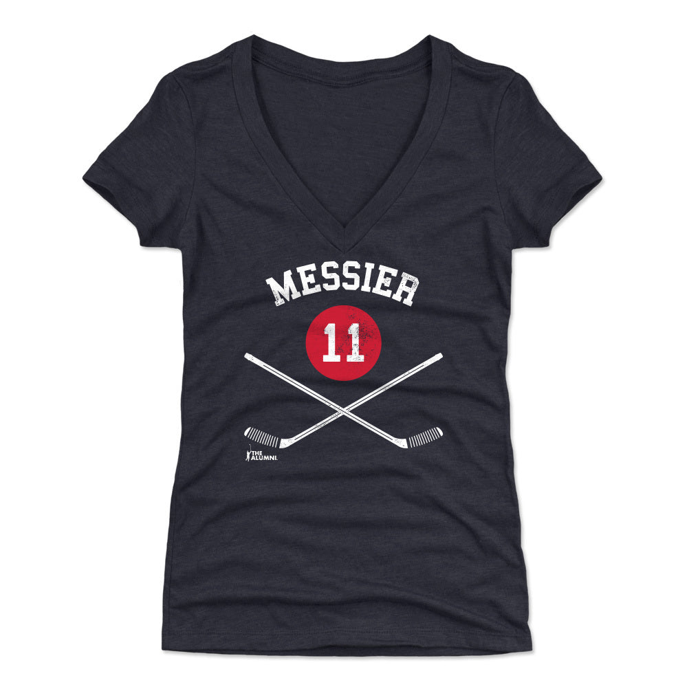 Mark Messier Women's V-Neck T-Shirt | 500 LEVEL