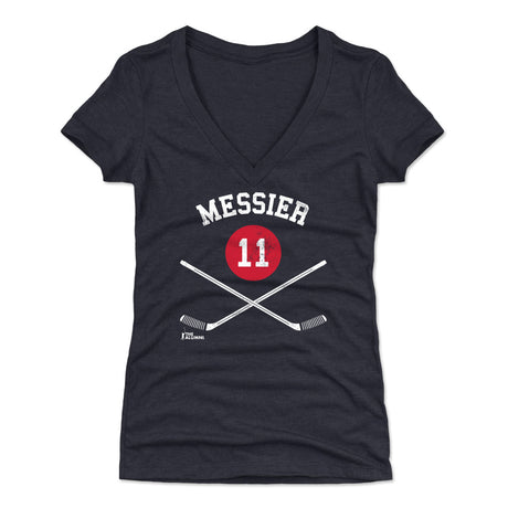 Mark Messier Women's V-Neck T-Shirt | 500 LEVEL