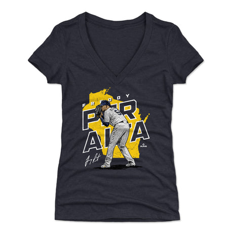 Freddy Peralta Women's V-Neck T-Shirt | 500 LEVEL