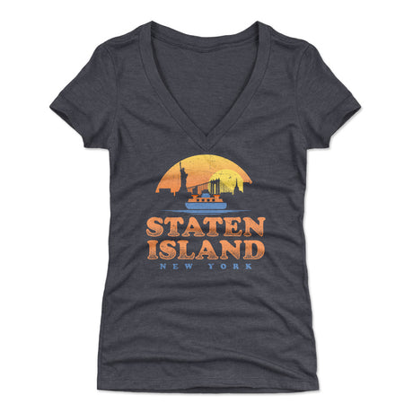 Staten Island Women's V-Neck T-Shirt | 500 LEVEL