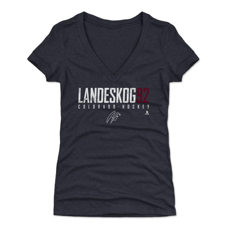 Gabriel Landeskog Women's V-Neck T-Shirt | 500 LEVEL