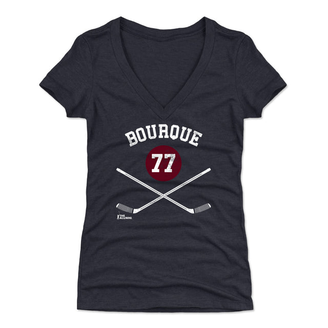 Ray Bourque Women's V-Neck T-Shirt | 500 LEVEL