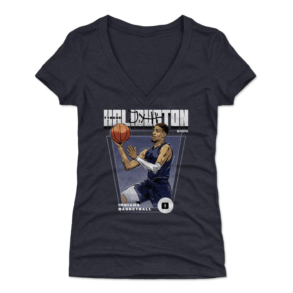 Tyrese Haliburton Women's V-Neck T-Shirt | 500 LEVEL