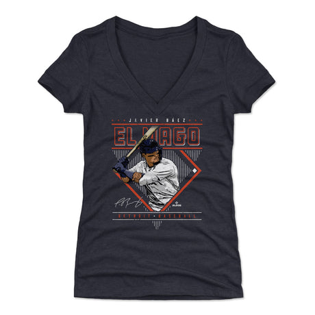 Javier Baez Women's V-Neck T-Shirt | 500 LEVEL