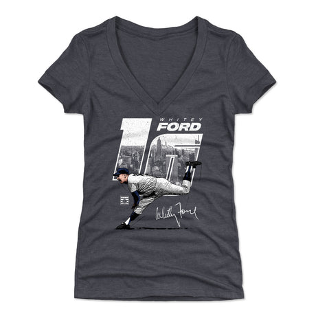 Whitey Ford Women's V-Neck T-Shirt | 500 LEVEL