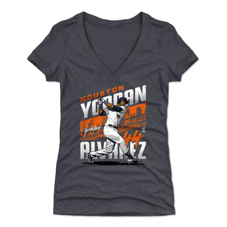 Yordan Alvarez Women's V-Neck T-Shirt | 500 LEVEL