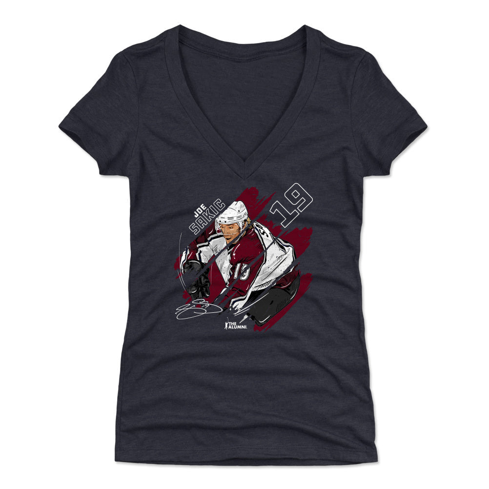 Joe Sakic Women's V-Neck T-Shirt | 500 LEVEL