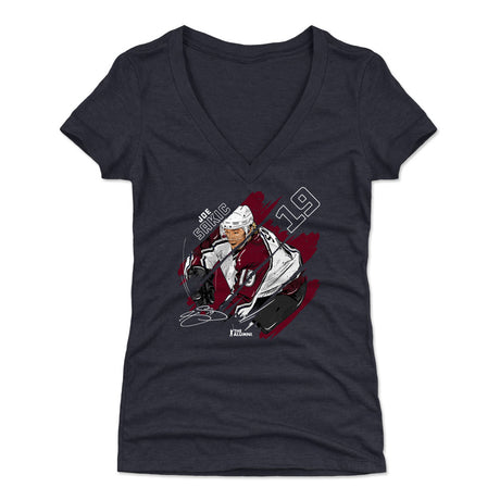 Joe Sakic Women's V-Neck T-Shirt | 500 LEVEL