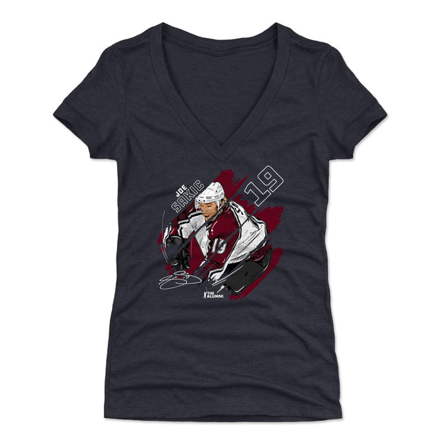 Joe Sakic Women's V-Neck T-Shirt | 500 LEVEL